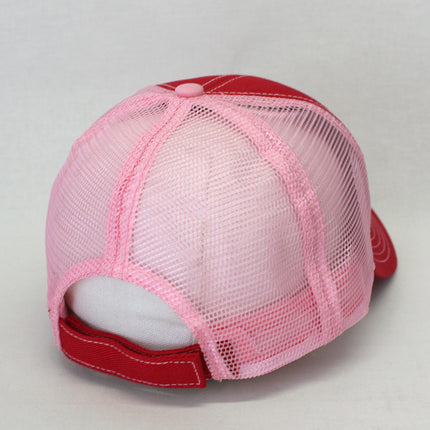 Two Tone Cotton Twill Mesh Adjustable Trucker Baseball Cap