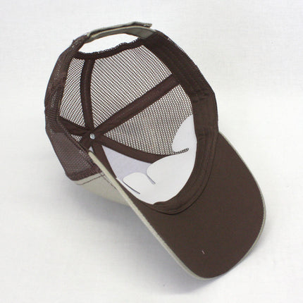 Two Tone Cotton Twill Mesh Adjustable Trucker Baseball Cap