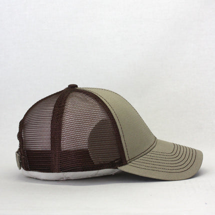 Two Tone Cotton Twill Mesh Adjustable Trucker Baseball Cap