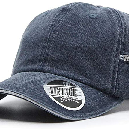 Zipper Pocket Washed Cotton Sandwich Adjustable Baseball Cap
