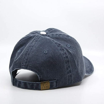 Zipper Pocket Washed Cotton Sandwich Adjustable Baseball Cap
