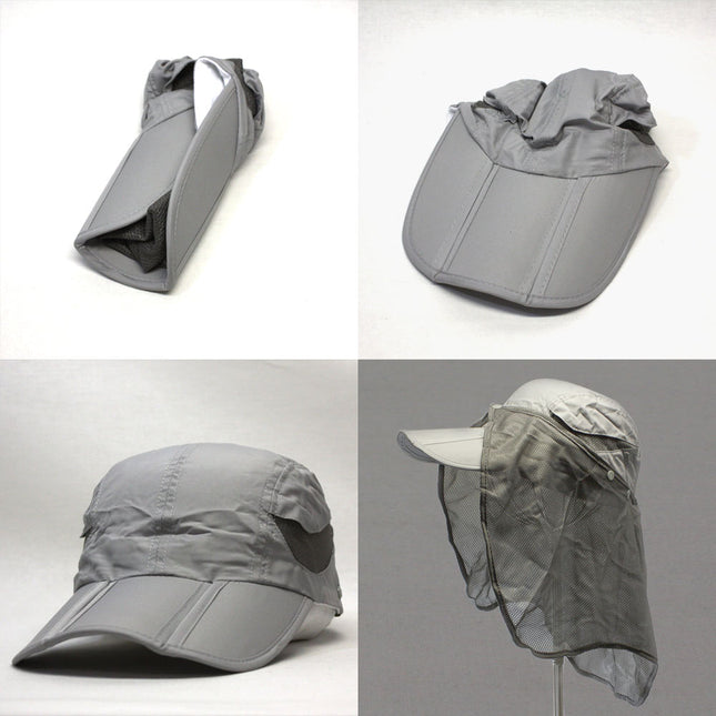 UV 50+ Mesh High Visibility Folding Bill Cap