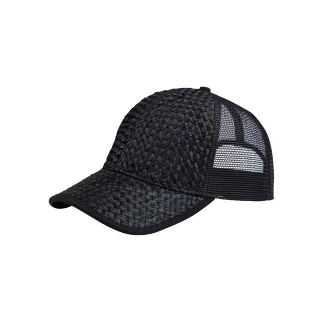 Natural Straw Mesh Adjustable Trucker Baseball Cap