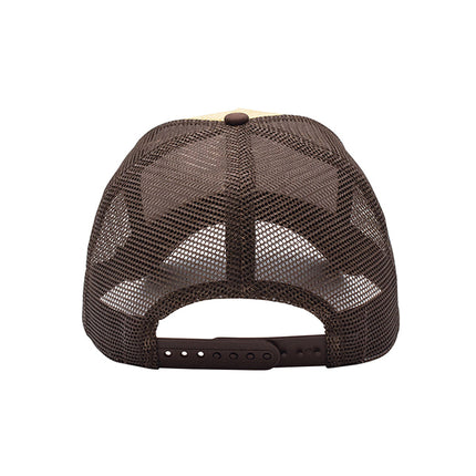 Natural Straw Faux Jute Up Mesh Adjustable Trucker Baseball Cap