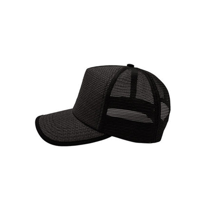 Two Tone Toyo Paper Straw Mesh Adjustable Summer Trucker Baseball Cap