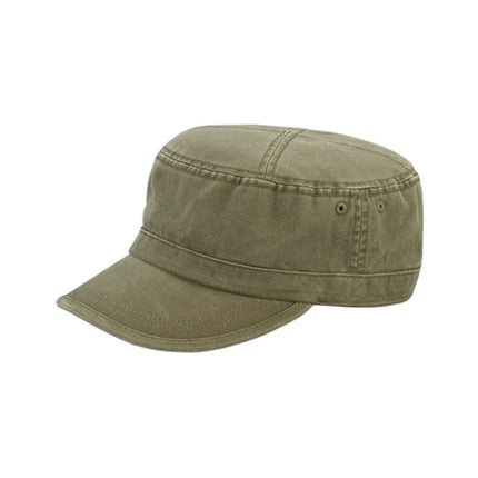Enzyme Washed Camouflage Adjustable Military Army Cadet Cap