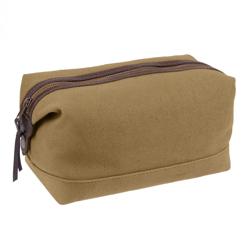 Canvas & Leather Tactical Travel Kit Pouch Ooh La La Factory
