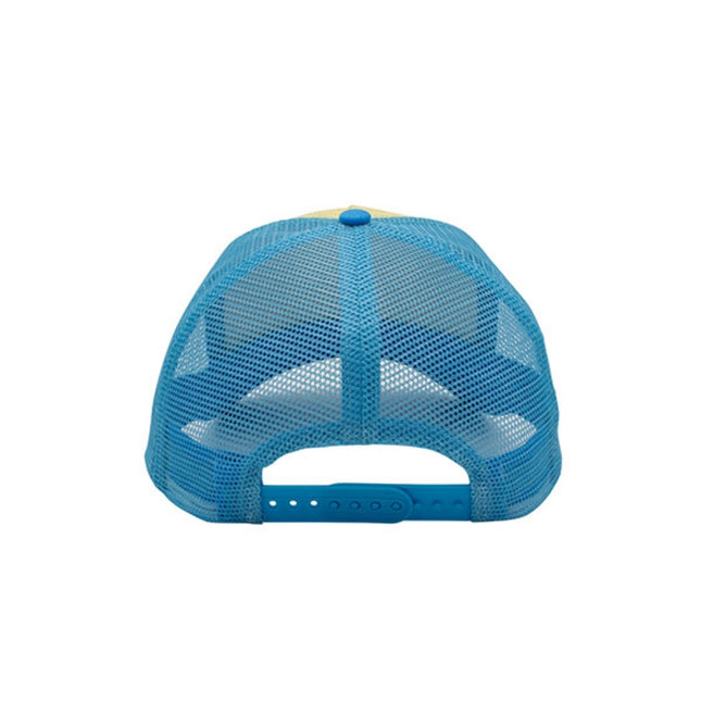 Two Tone Toyo Paper Straw Mesh Adjustable Summer Trucker Baseball Cap