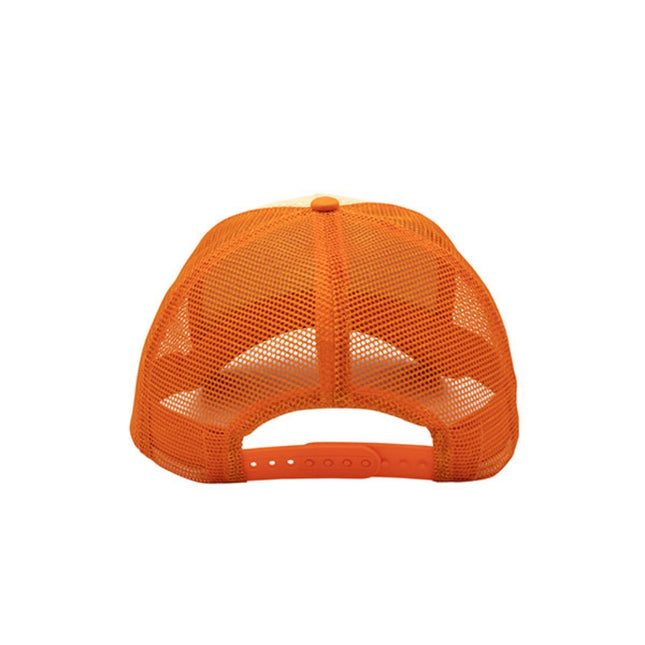 Two Tone Toyo Paper Straw Mesh Adjustable Summer Trucker Baseball Cap