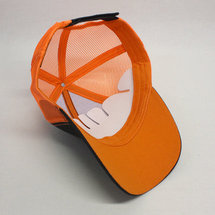 Neon Two Tone Cotton Twill Mesh Adjustable Trucker Baseball Cap