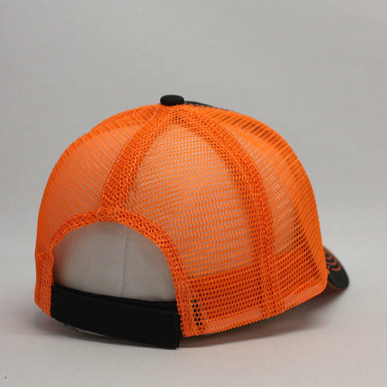 Neon Two Tone Cotton Twill Mesh Adjustable Trucker Baseball Cap