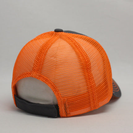 Neon Two Tone Cotton Twill Mesh Adjustable Trucker Baseball Cap