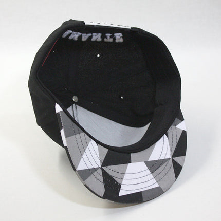 Kids Bulldog Origami Sculpture Boys Girls Flat Bill Snapback Baseball Cap