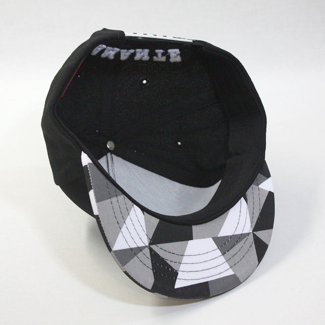 Kids Bulldog Origami Sculpture Boys Girls Flat Bill Snapback Baseball Cap