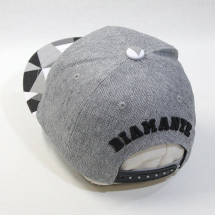Kids Bulldog Origami Sculpture Boys Girls Flat Bill Snapback Baseball Cap