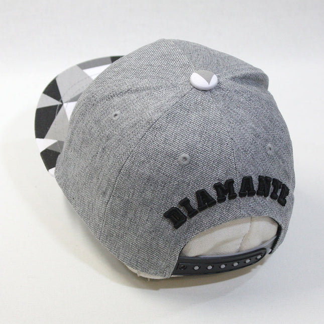 Kids Bulldog Origami Sculpture Boys Girls Flat Bill Snapback Baseball Cap